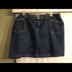 Denim short skirt